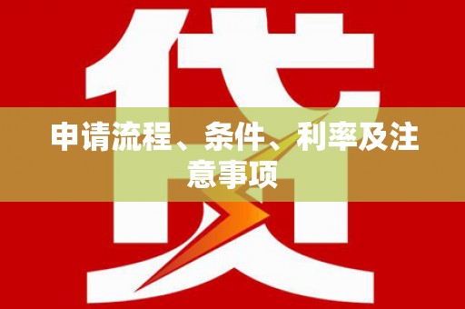 安次申请流程、条件、利率及注意事项