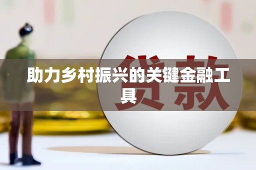 安次助力乡村振兴的关键金融工具