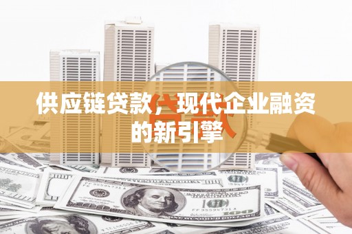 安次供应链贷款，现代企业融资的新引擎
