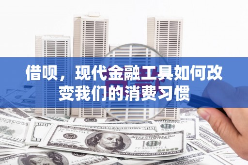 安次借呗，现代金融工具如何改变我们的消费习惯