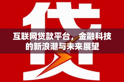 安次互联网贷款平台，金融科技的新浪潮与未来展望