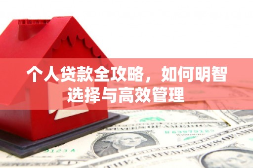 安次个人贷款全攻略，如何明智选择与高效管理